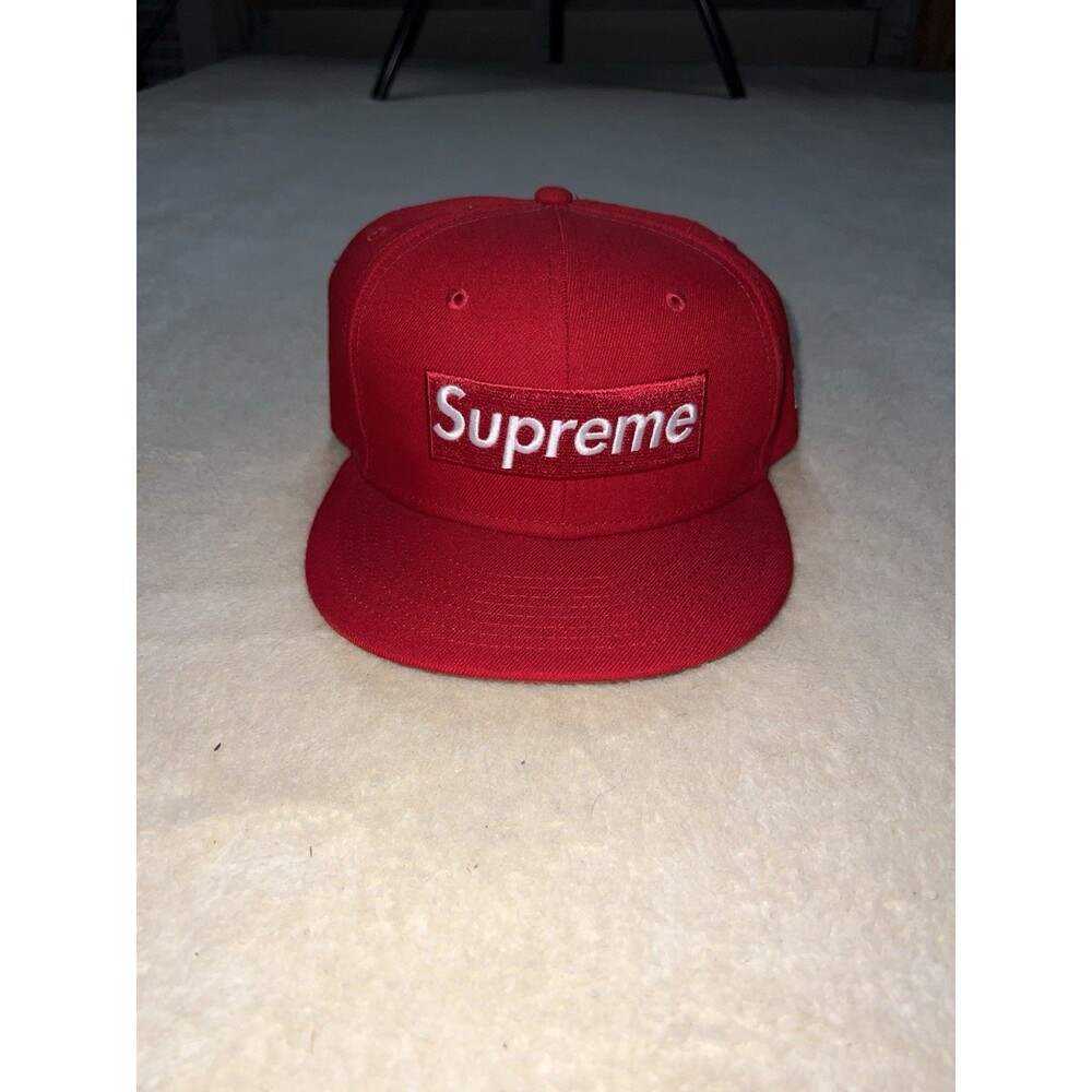 Supreme New Era Box 27-Time Champions Bogo Red Hat 7 1/4 Rare